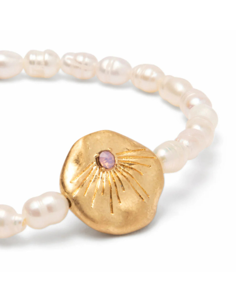 Scout Love Pearl Affirmation Bracelet in Gold by Scout