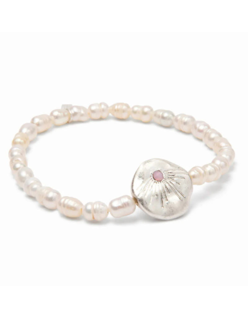 Scout Love Pearl Affirmation Bracelet in Silver by Scout