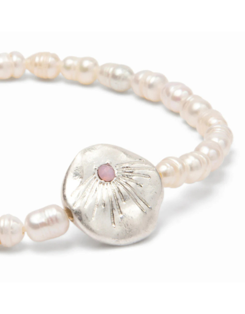 Scout Love Pearl Affirmation Bracelet in Silver by Scout