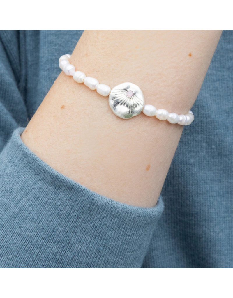 Scout Love Pearl Affirmation Bracelet in Silver by Scout