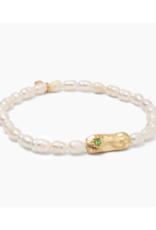 Scout Luck Pearl Affirmation Bracelet in Gold by Scout