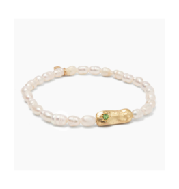Scout Luck Pearl Affirmation Bracelet in Gold by Scout