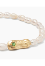 Scout Luck Pearl Affirmation Bracelet in Gold by Scout