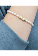 Scout Luck Pearl Affirmation Bracelet in Gold by Scout