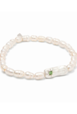 Scout Luck Pearl Affirmation Bracelet in Silver by Scout