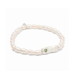 Scout Luck Pearl Affirmation Bracelet in Silver by Scout