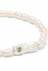 Scout Luck Pearl Affirmation Bracelet in Silver by Scout