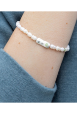 Scout Luck Pearl Affirmation Bracelet in Silver by Scout
