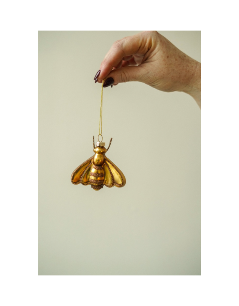Indaba Trading Golden Bee Ornament