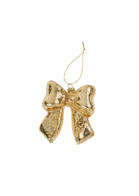 Indaba Trading Gold Bow Ornament