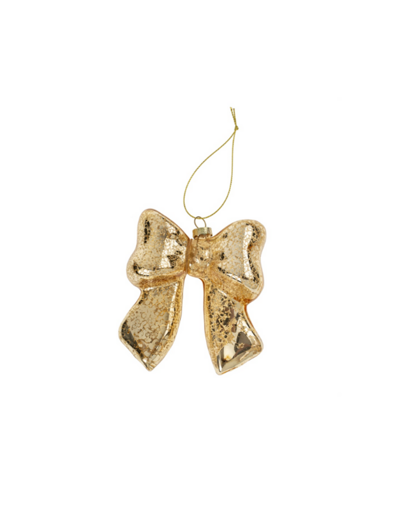 Indaba Trading Gold Bow Ornament