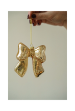 Indaba Trading Gold Bow Ornament