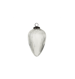 Indaba Trading Giant Glass Egg Ornament Clear Small