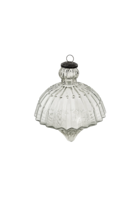 Indaba Trading Giant Glass Onion Ornament Clear Small