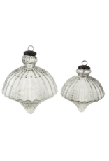 Indaba Trading Giant Glass Onion Ornament Clear Small