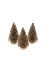 Indaba Trading Mini Champagne Sparkle Bottle Brush Tree