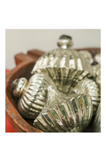 Indaba Trading Giant Glass Teardrop Ornament Silver Large