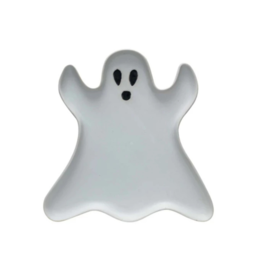 Creative Co-Op Stoneware Ghost Plate