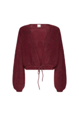 ICHI Kamara Cardigan in Maroon by ICHI