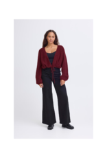 ICHI Kamara Cardigan in Maroon by ICHI