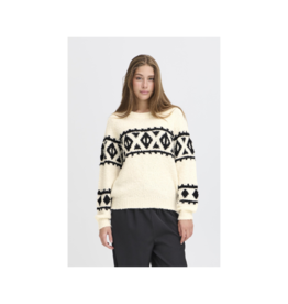 ICHI Carani Sweater in Birch by ICHI