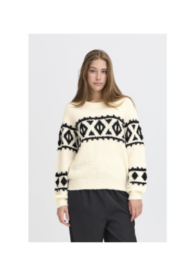 ICHI Carani Sweater in Birch by ICHI