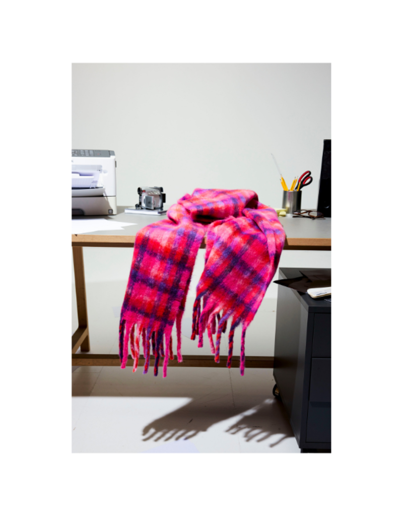 ICHI Mabella Scarf in Red Dehlia by ICHI