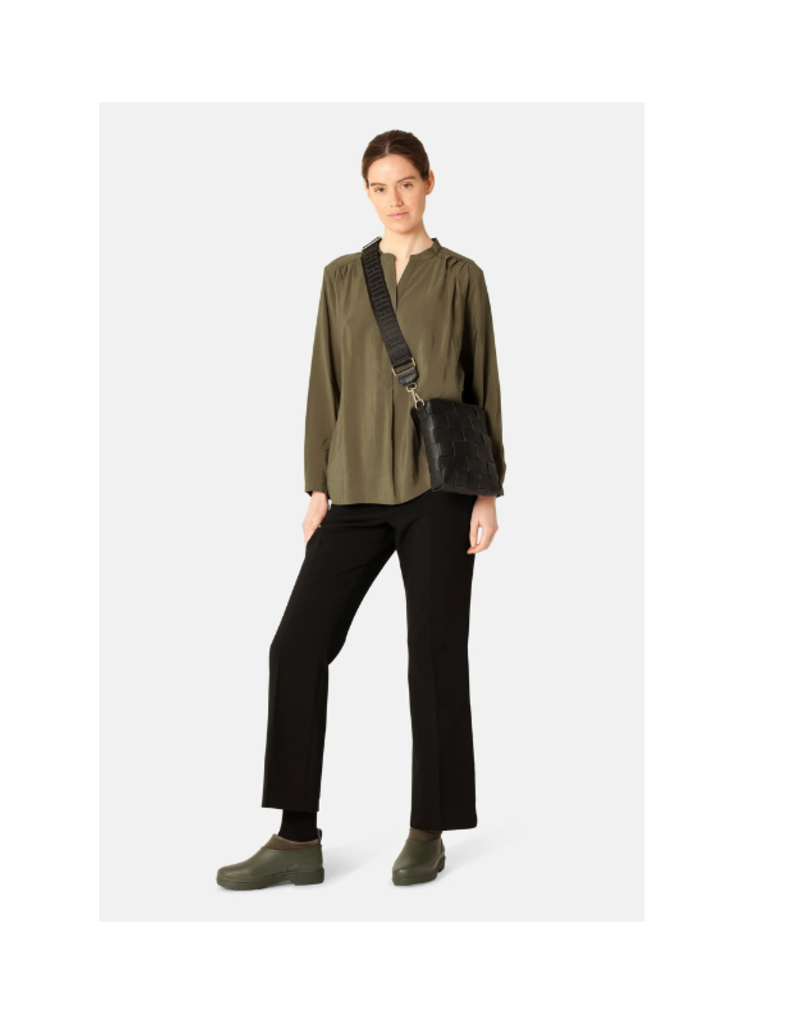 Ilse Jacobsen Small Vertical Braid Crossbody Bag in Black by Ilse Jacobsen