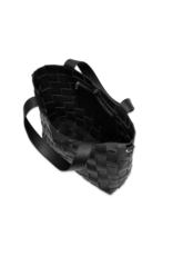 Ilse Jacobsen Square Braid Tote Bag in Black by Ilse Jacobsen