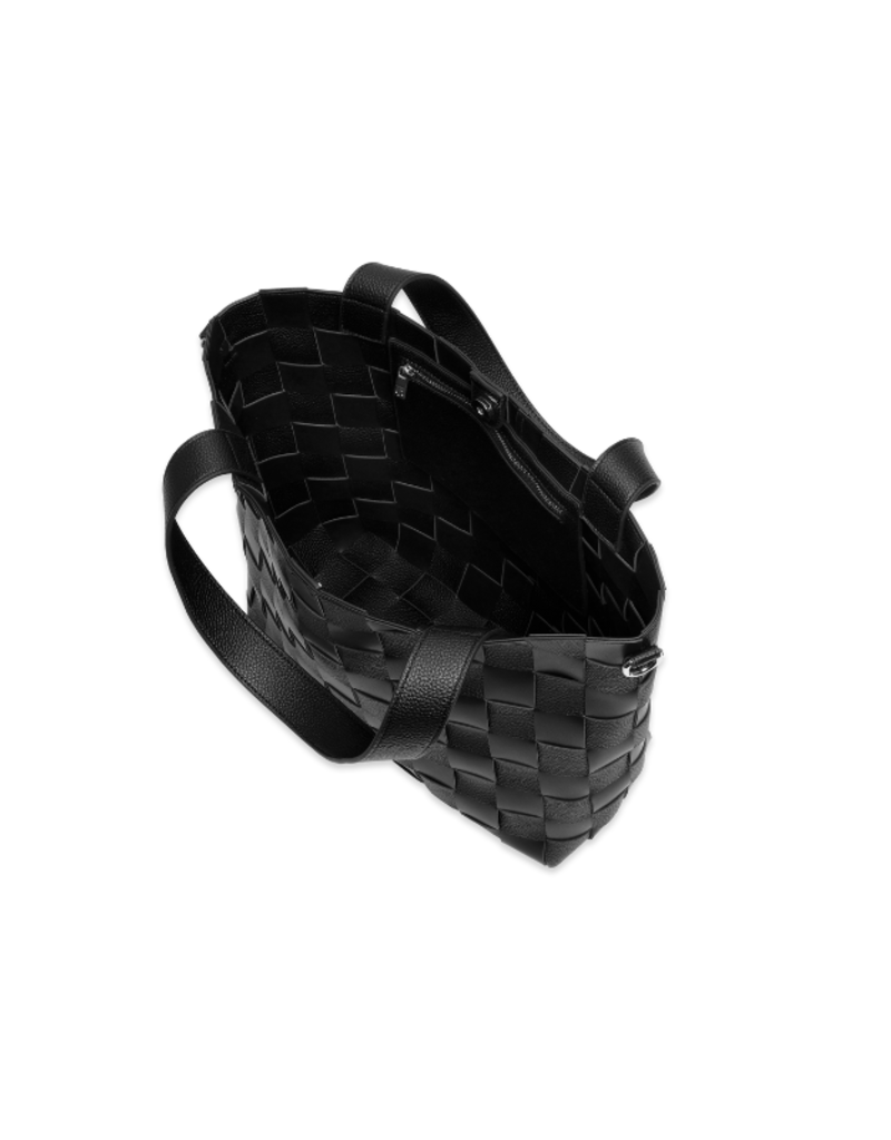 Ilse Jacobsen Square Braid Tote Bag in Black by Ilse Jacobsen