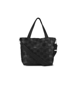 Ilse Jacobsen Square Braid Tote Bag in Black by Ilse Jacobsen