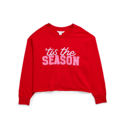 Shiraleah Tis The Season Lounge Sweatshirt in Red