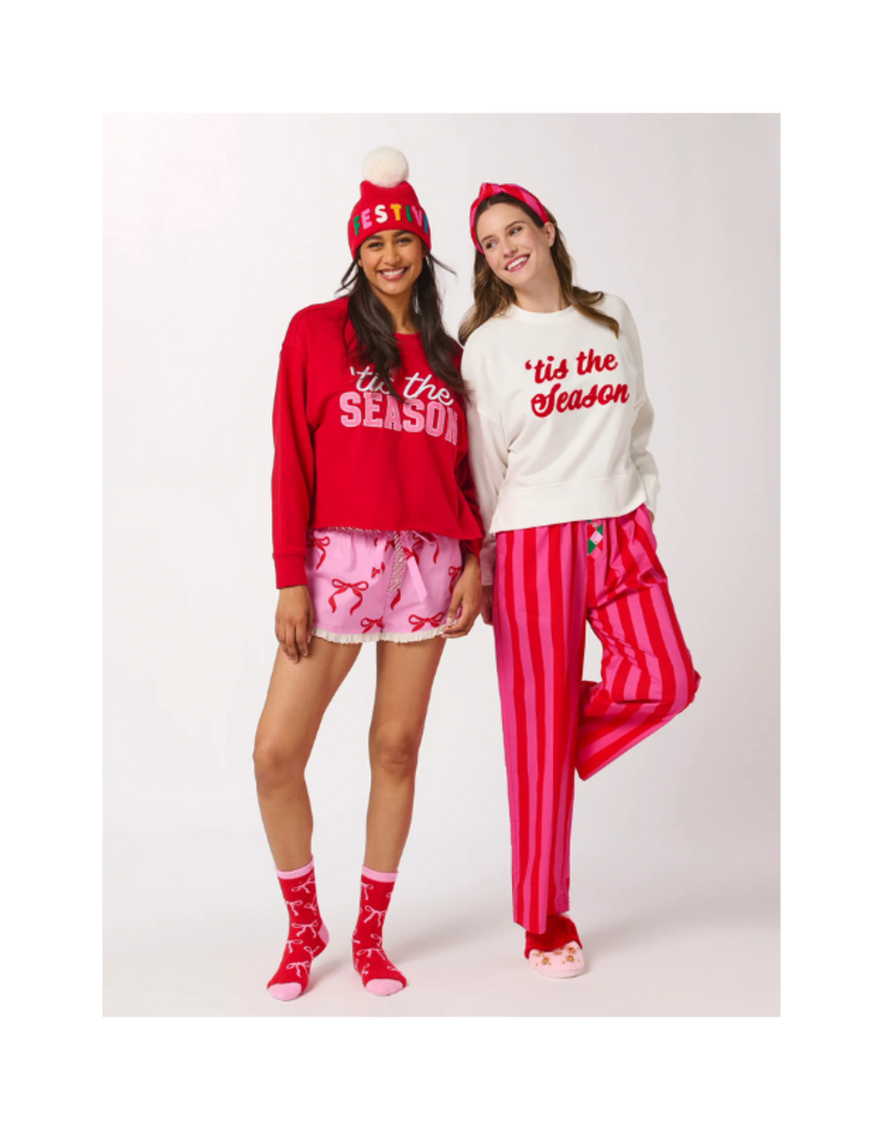 Shiraleah PRE-SALE COMING SOON! Tis The Season Lounge Sweatshirt in Red