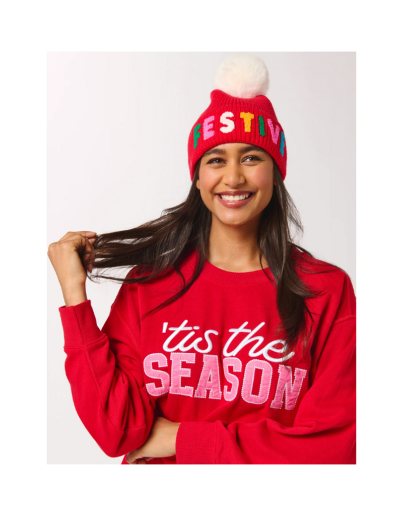 Shiraleah PRE-SALE COMING SOON! Tis The Season Lounge Sweatshirt in Red