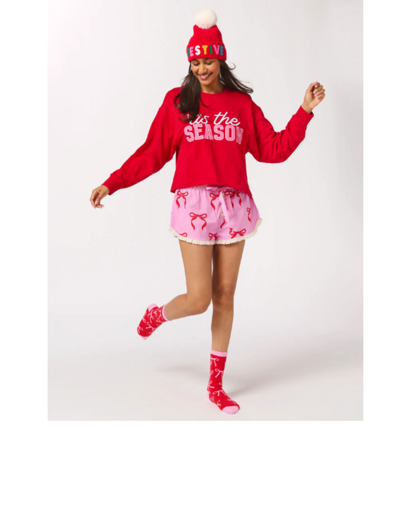 Shiraleah PRE-SALE COMING SOON! Tis The Season Lounge Sweatshirt in Red