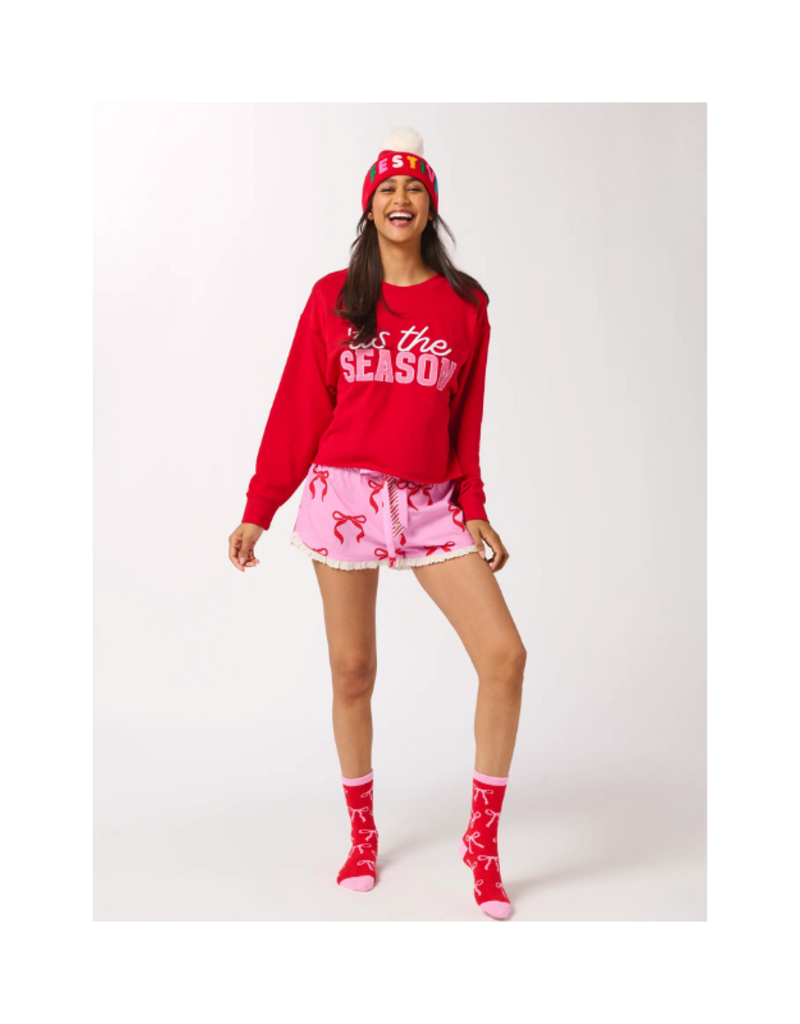 Shiraleah 'Tis The Season Lounge Sweatshirt in Red
