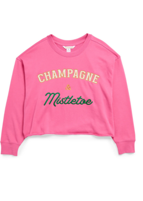 Shiraleah Champagne & Mistletoe Lounge Sweatshirt