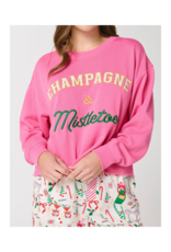 Shiraleah Champagne & Mistletoe Lounge Sweatshirt