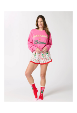 Shiraleah Champagne & Mistletoe Lounge Sweatshirt