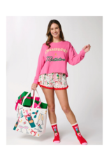 Shiraleah Champagne & Mistletoe Lounge Sweatshirt