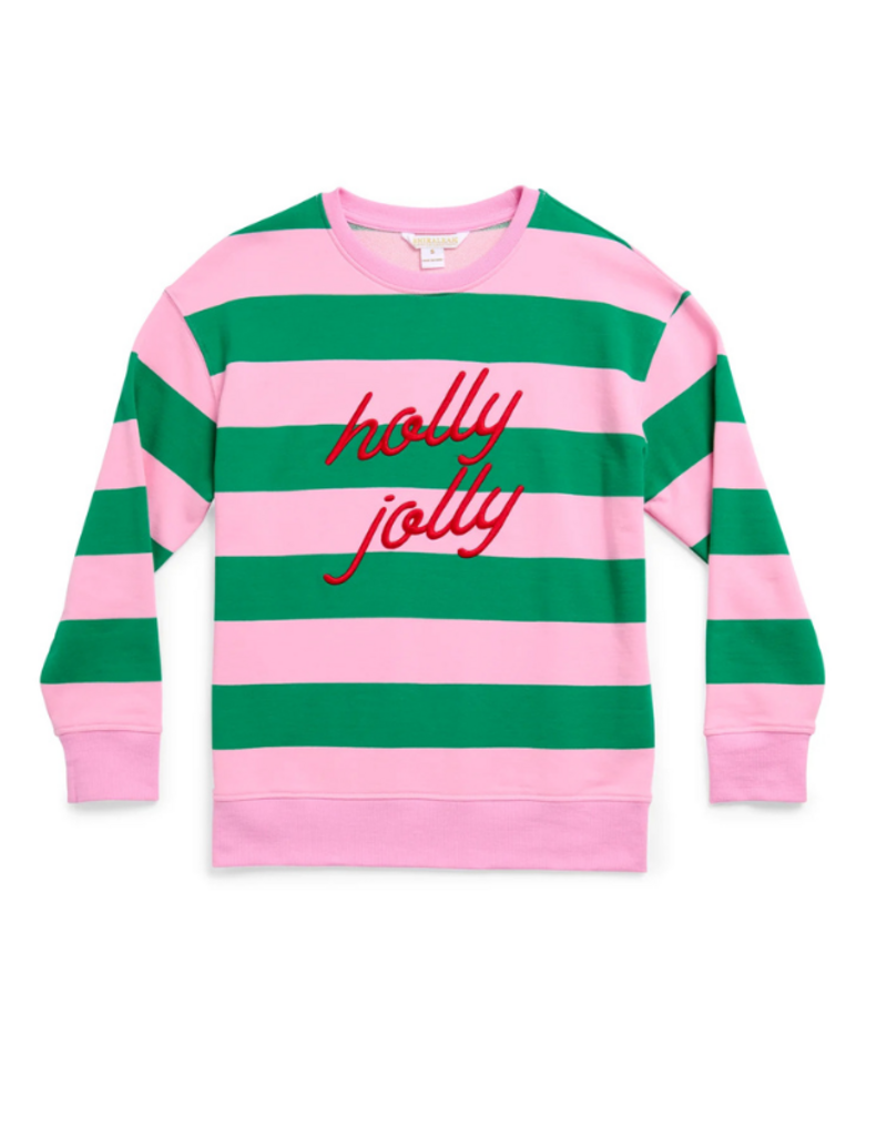 Shiraleah PRE-SALE COMING SOON! Holly Jolly Striped Classic Sweatshirt