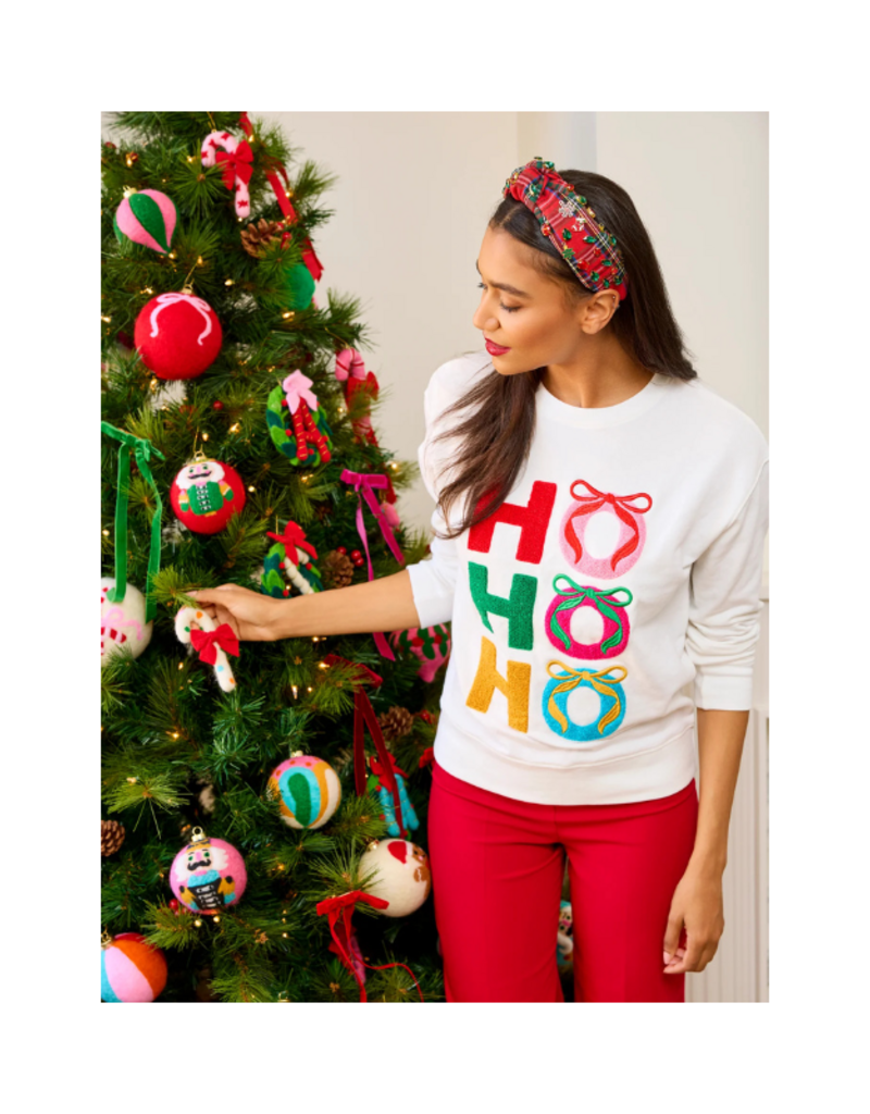Shiraleah PRE-SALE COMING SOON! Ho Ho Ho Bows Classic Sweatshirt