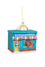 Glass Bookstore Ornament