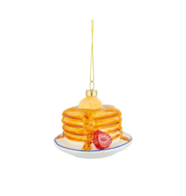 Glass Stack Of Pancakes Ornament