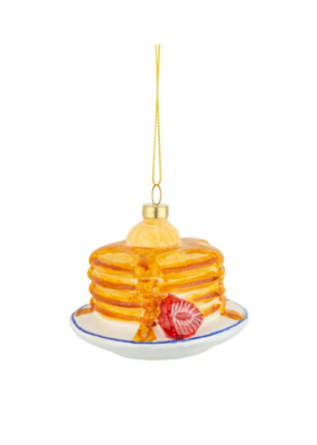 Glass Stack Of Pancakes Ornament