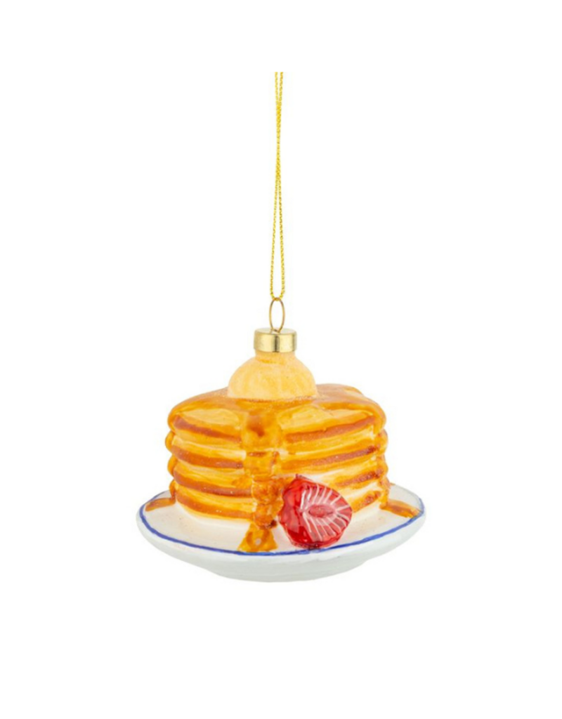 Glass Stack Of Pancakes Ornament