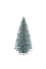 Pale Blue Glitter Bristle Tree Small