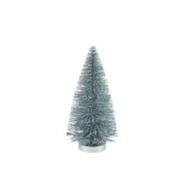 Pale Blue Glitter Bristle Tree Small