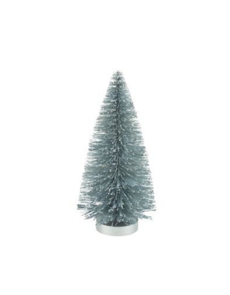 Pale Blue Glitter Bristle Tree Small