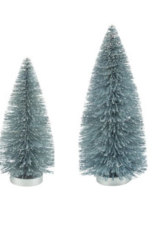 Pale Blue Glitter Bristle Tree Small